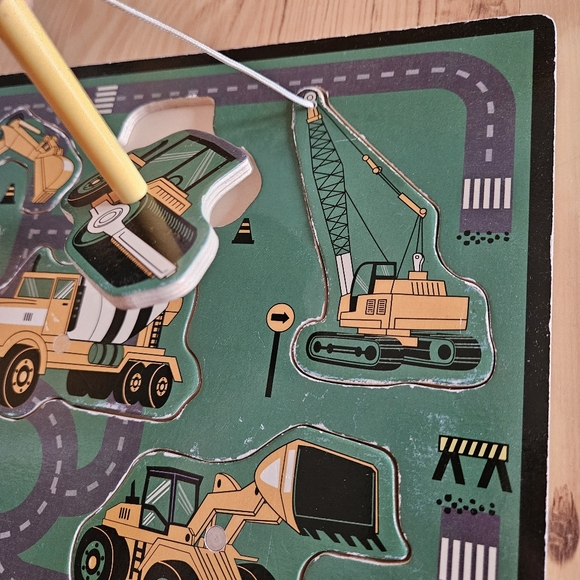 Melissa And Doug/Carter's Lot of Wooden Vehicle Puzzles - Picture 9 of 11